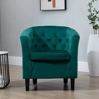 B&Q Green Velvet Chairs