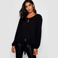Boohoo Tie Front Blouses for Women
