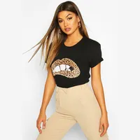 Boohoo Women's Sequin T-shirts