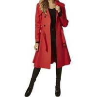 Spartoo Women's Red Trench Coats