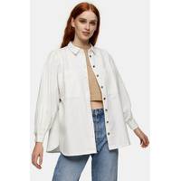Topshop Women's Fitted White Shirts
