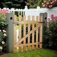 Living and Home Wooden Garden Gates