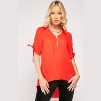 Everything5Pounds Women's Zipper Blouses