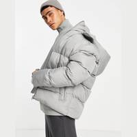 ASOS DESIGN Men's Grey Puffer Jackets