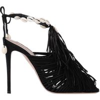 Aquazzura Womens Fringe Sandals