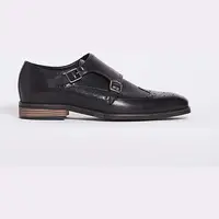 Jd Williams Men's Black Monk Shoes