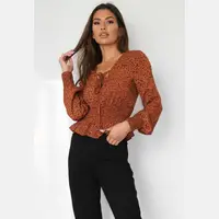 Missguided Animal Print Tops