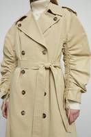 Warehouse Women's Camel Double-Breasted Coats