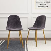 Charles Jacobs Velvet Chairs