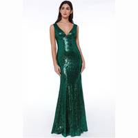 Secret Sales Women's Green Sequin Dresses