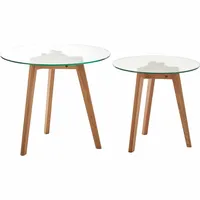 Premier Housewares Glass Side Tables