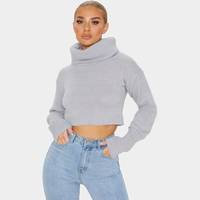 PrettyLittleThing Women's Cropped Roll Neck Jumpers