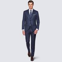 Hawes & Curtis Men's Navy Check Suits