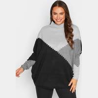 Yours Women's Black Oversized Jumpers