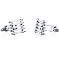 R&O Men's Striped Cufflinks