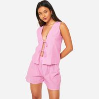 NASTY GAL Women's Tie Front Shorts