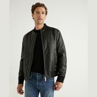 armani exchange leather biker jacket