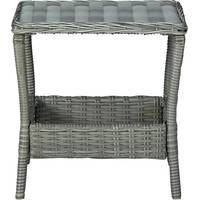 Marlow Home Co. Grey Rattan Tables