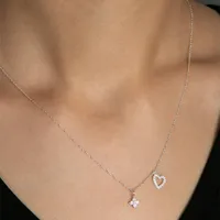 Elika Jewels Women's Heart Necklaces