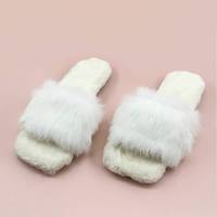 SHEIN Women's Faux Fur Slippers