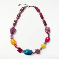 Women's One Button Bead Necklaces