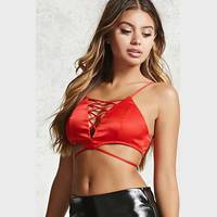 Forever 21 Lace-Up Crop Tops for Women