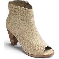 Fashion World Women's Open Toe Ankle Boots