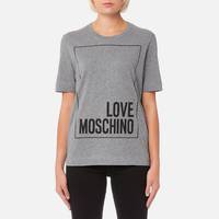 Women's Love Moschino Logo T-Shirts