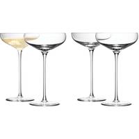 LSA Champagne Flutes and Saucers
