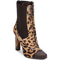 Spartoo Women's Leopard Print Ankle Boots