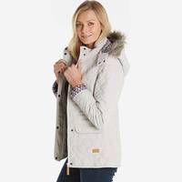Jd Williams Women's Padded Jackets with Fur Hood