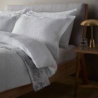 dot duvet cover white