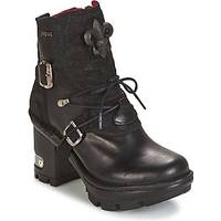 Women's New Rock Black Ankle Boots