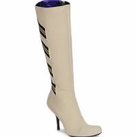 Spartoo Women's White Knee High Boots