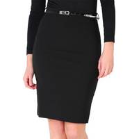 Spartoo Black Pencil Skirts for Women