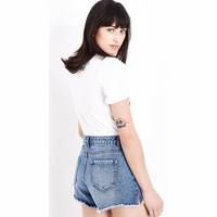 New Look Womens Ripped Shorts