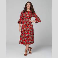 Simply Be Womens Bell Sleeve Dress