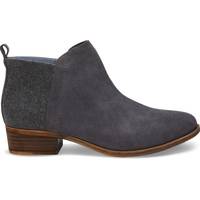 Toms Uk Grey Suede Boots for Women