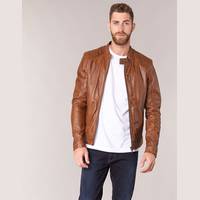 Oakwood Brown Leather Jackets for Men