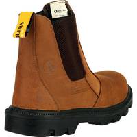 Amblers Safety Brown Leather Boots for Men