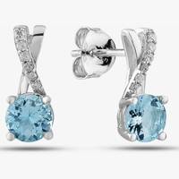 The Jewel Hut Women's Aquamarine Earrings