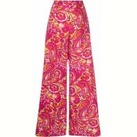 Dolce and Gabbana Women's High Waisted Floral Trousers
