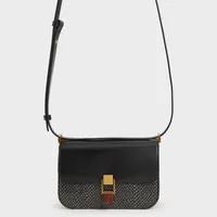 Charles & Keith Women's Black Crossbody Bags