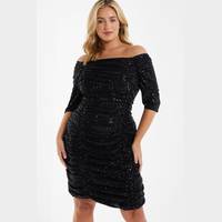 Secret Sales Women's Black Sequin Mini Dresses