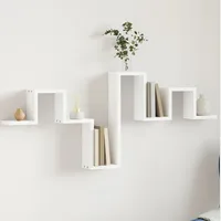 VidaXL White Wall Shelves