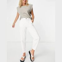 Only Women's White High Waisted Jeans