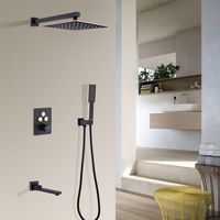 Homary Black Thermostatic Showers