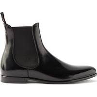 Dolce and Gabbana Men's Black Leather Chelsea Boots