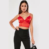 Missguided Red Tops for Women