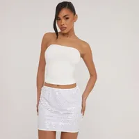 Ego Shoes Women's White Mini Skirts